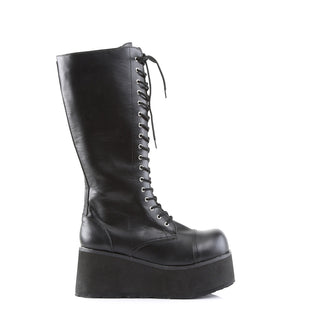 Trashville-502 Black Platform Boots (Unisex)