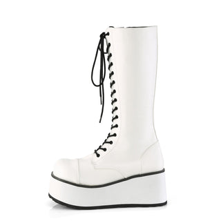 Trashville Platform White Boots (Unisex)