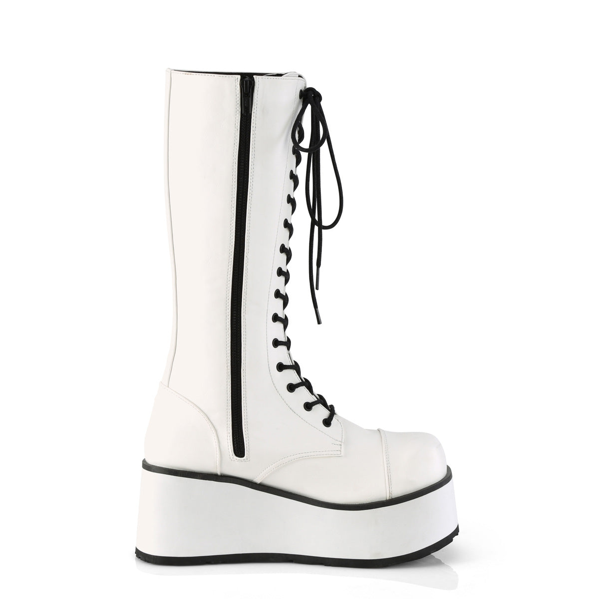 Trashville Platform White Boots (Unisex)