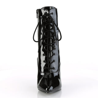 Vanity-1020 Black Patent Ankle Boots
