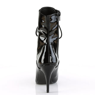 Vanity-1020 Black Patent Ankle Boots