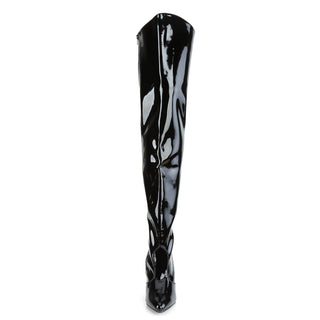 Vanity-3010 Black Patent Thigh High Boots
