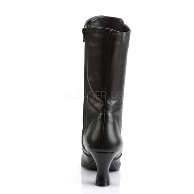 Victorian Mid Calf Black Boots