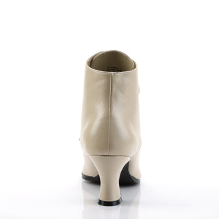Victorian Ankle Boots Cream