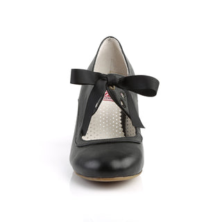 Wiggle-32 Black Matte Mary Jane Pumps