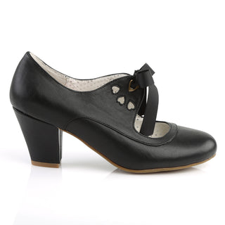 Wiggle-32 Black Matte Mary Jane Pumps