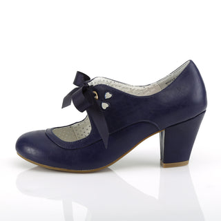 Wiggle-32 Navy Blue Mary Jane Pumps