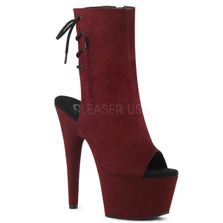 Sexy and Know It Burgundy Faux Suede Boots