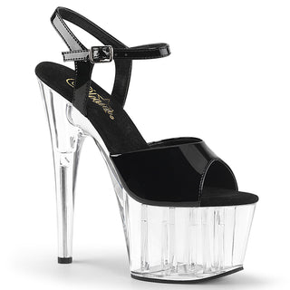 Adore-709 Black Clear Heels