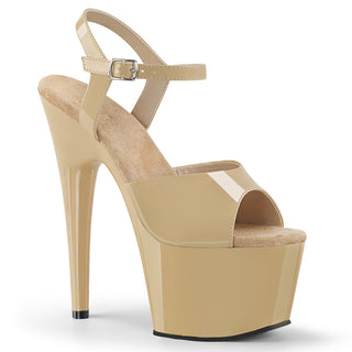 Adore-709 Cream Platform Sandals
