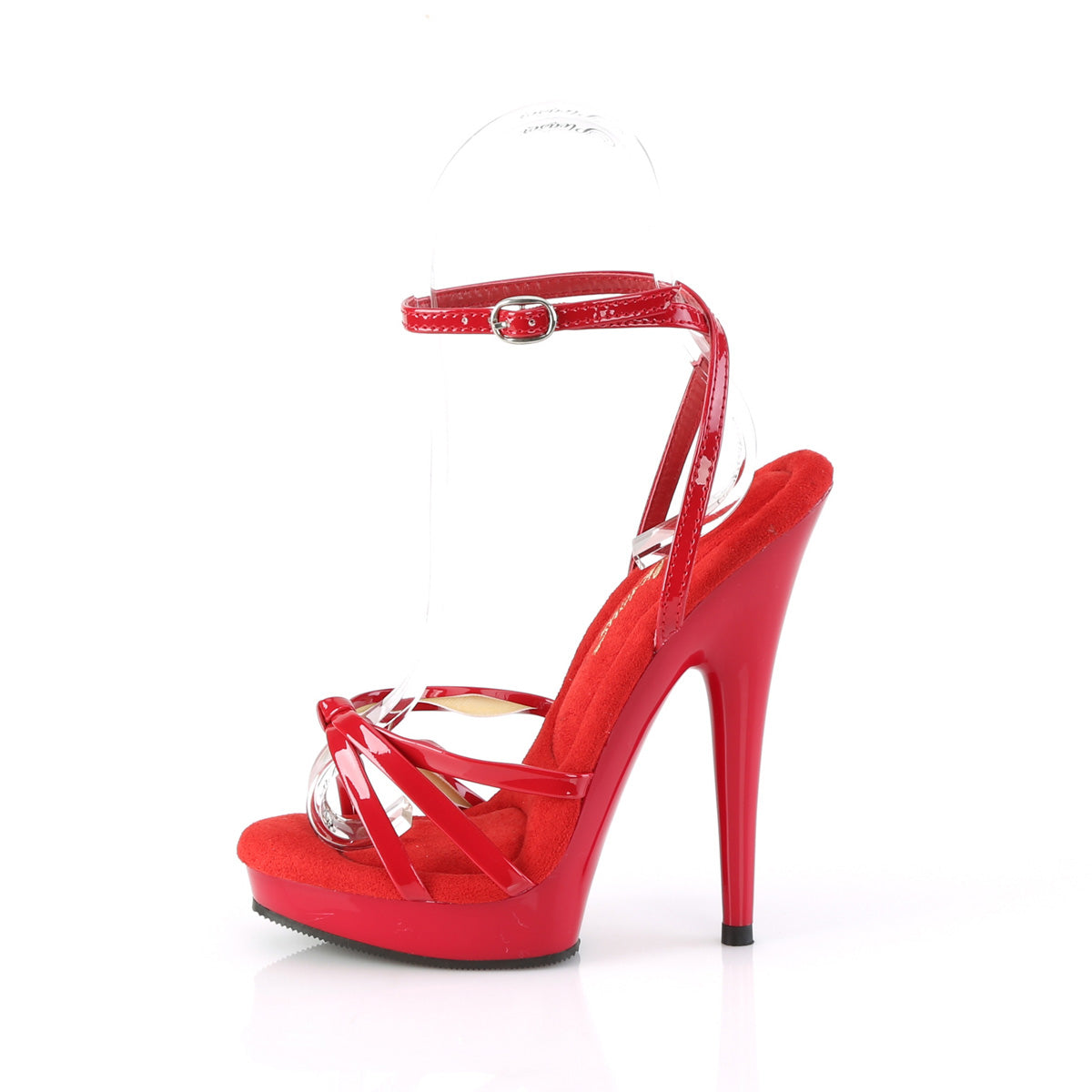 ankle strap red sandals - Sultry-638