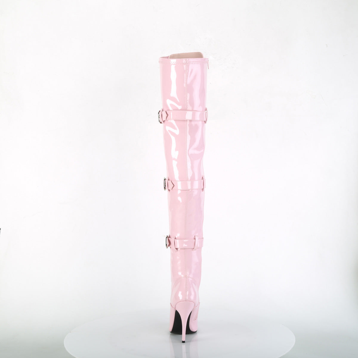 Baby Pink Over The Knee Boots Pleaser educe-3028
