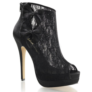black bootie with bow