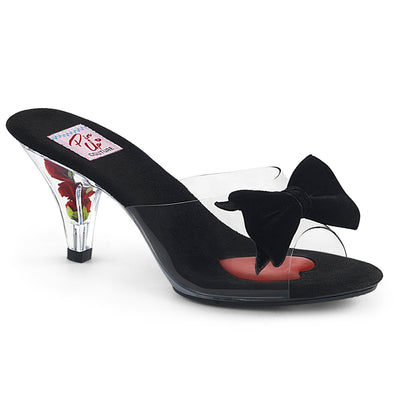 Flower Filled Black Sexy Sandals