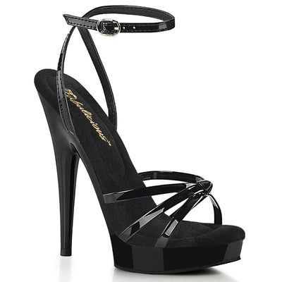 Legend Strappy Tall 5 Inch Platform Ankle Strap High Heels Open Toe Bl –  Lucky Gal Fashion