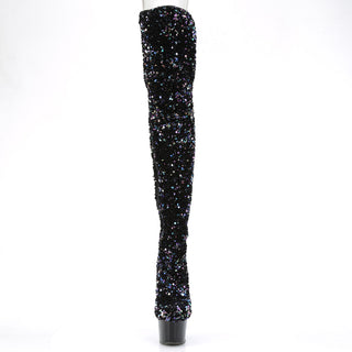 Black platform over the knee boots - adore-3020