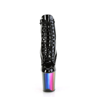 black rainbow platform boots - Pleaser flamingo-1020rc