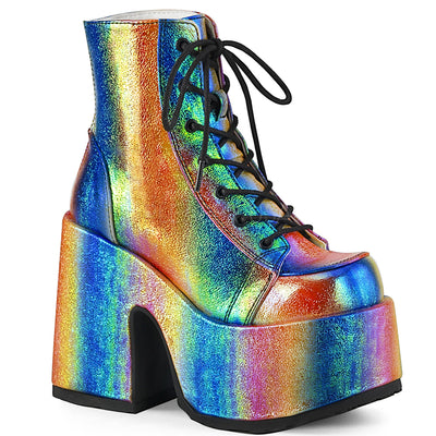 rainbow ankle boots