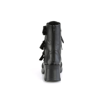 Chunky Heel Combat Boots - Demonia Bratty-118 image-5
