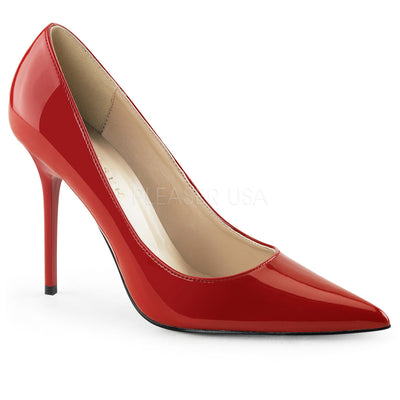 4" red heels