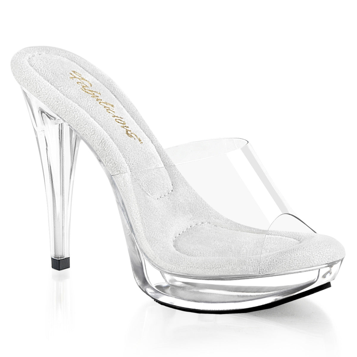 Clear Platform Sandals Cocktail-501 image-1