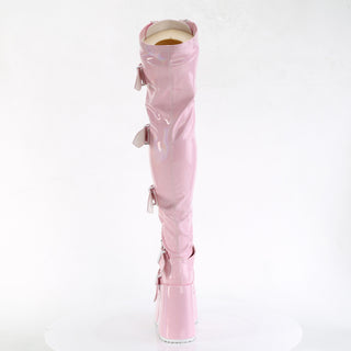 cyberpunk thigh high boots - Demonia Camel-305