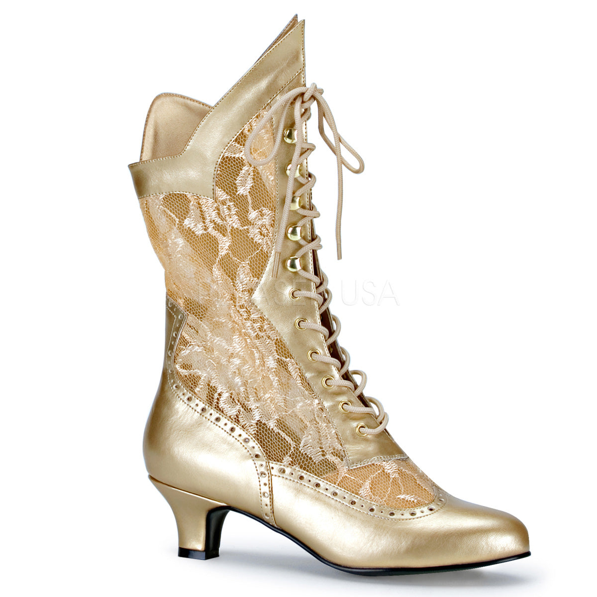 Victorian Gold Boots