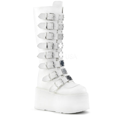 white gothic boots