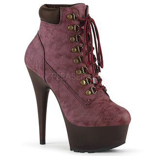 Warm Me Up Burgundy Nubuck Booties
