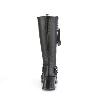 Demonia Bratty-206 back side showing chunky heel