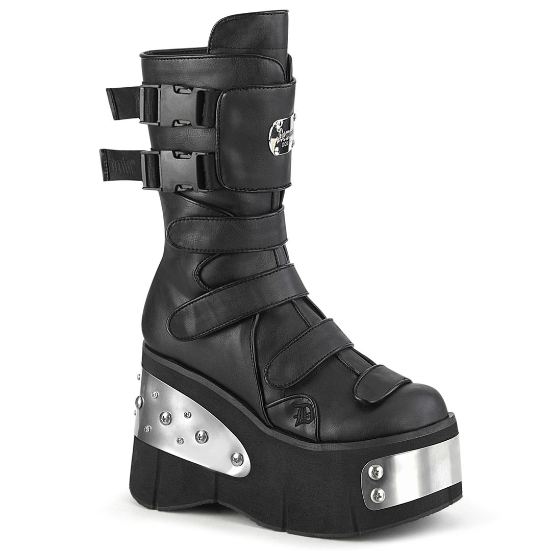 DemoniaデモニアKERA-108 Demonia Kera-108 CyberPunk Platform Boots Black | OtherWorld Shoes