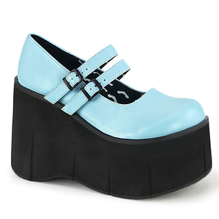 demonia kera-08 wedge platform blue mary jane shoes