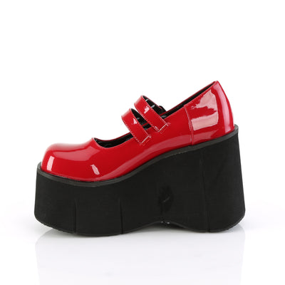 Demonia Kera-08 Red Platform Mary Janes