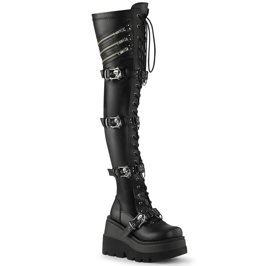 Thigh high goth on sale boots