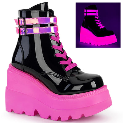 Demonia Shaker-52 Pink UV boots image 1