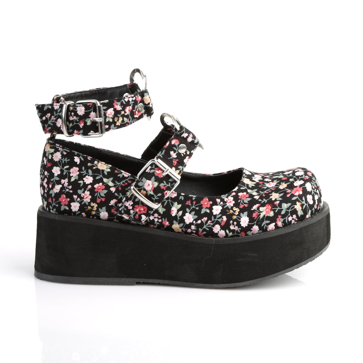 Demonia Sprite-02 Floral design shoes
