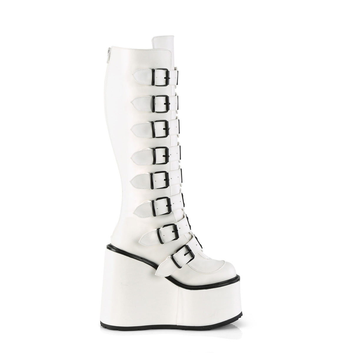 Demonia Swing-815 White Boots