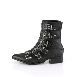 Demonia Warlock-70 Black PU Boots