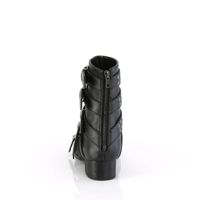 Demonia Warlock-70 Black PU Goth Boots