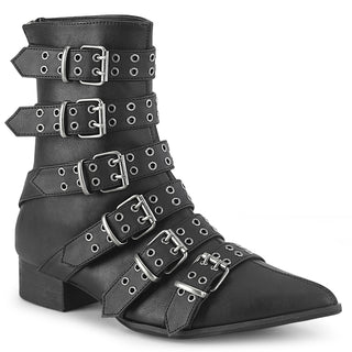 Demonia Warlock-70 Black PU