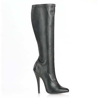 Domina-2000 Black Matte Knee Boots