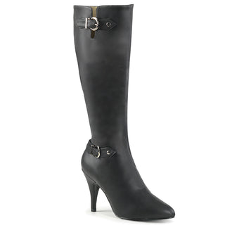 Buckled Black Knee High Black Boots