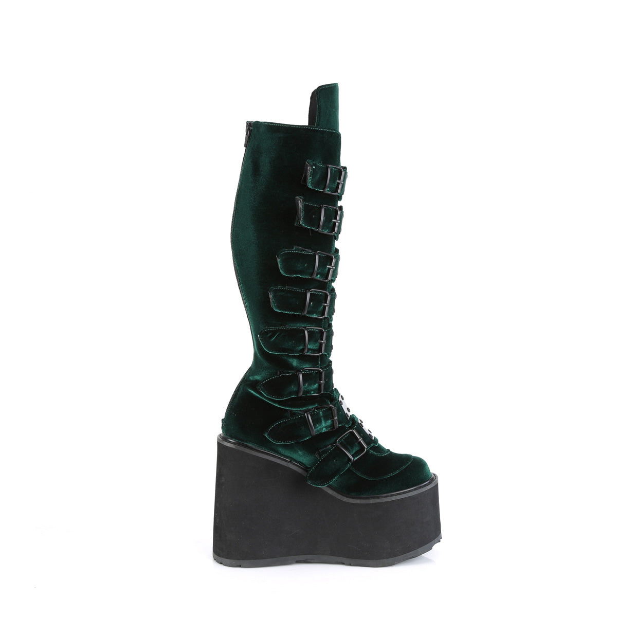 emerald velvet boots - Demonia Swing-815