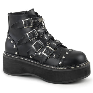 Emily-315 My Little Gothic Hearts Ankle Boots