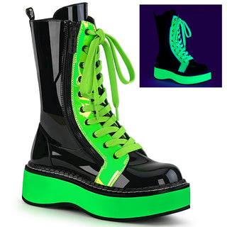 Green Devil Neon UV Platform Boots