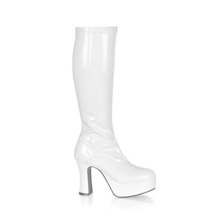 Exotica-2000 Gogo Platform Boots White