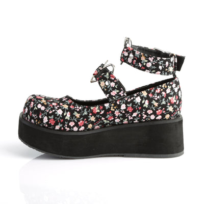 Floral Design Lolita Shoes -Demonia Sprite-02