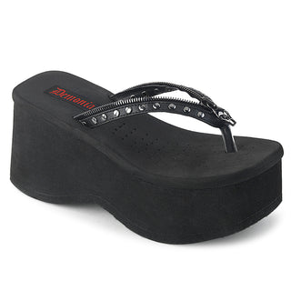 Funn-33 Skull Zipper Platform Sandals