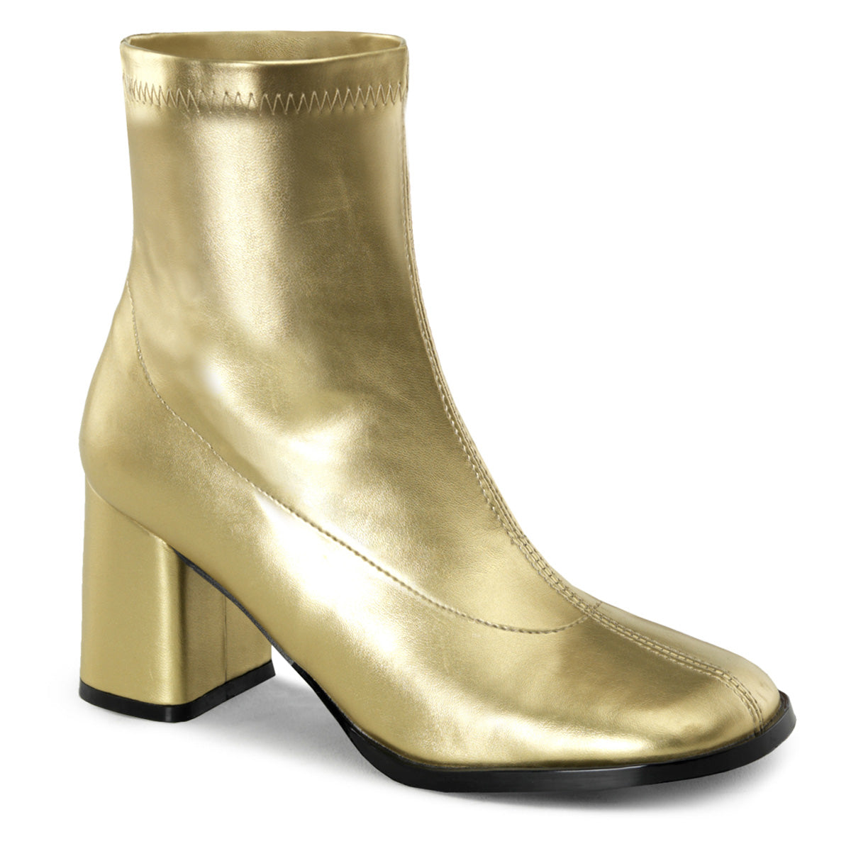 gold ankle boots