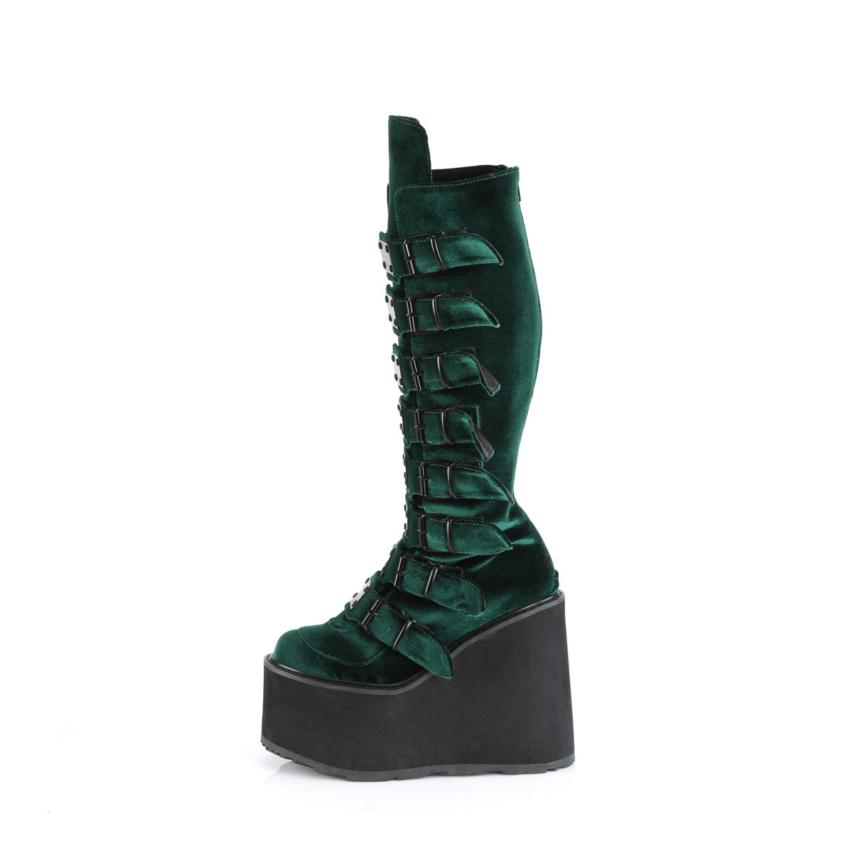 goth knee high platform boots - Demonia Emerald swing-815 boots
